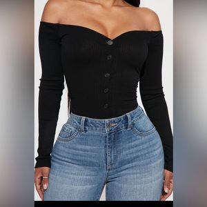 Fashion Nova off shoulder bodysuit